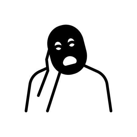 Icon for bored,gloomyのイラスト素材