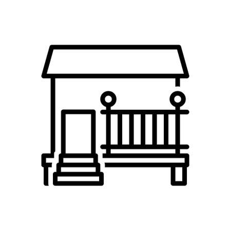 Icon for deck,houseのイラスト素材