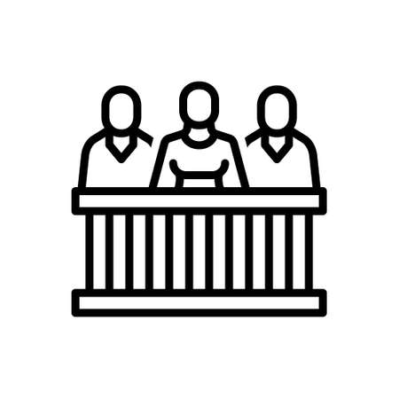 Icon for jury,arbitratorのイラスト素材