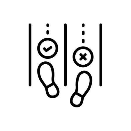 Icon for sometimes,foot printのイラスト素材