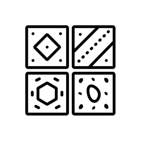 Icon for tiles,stonesのイラスト素材