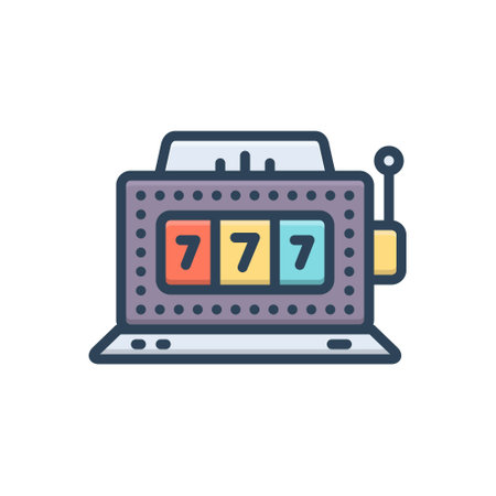 Icon for slot,jackpotのイラスト素材
