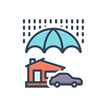 Icon for coverage,insuranceのイラスト素材