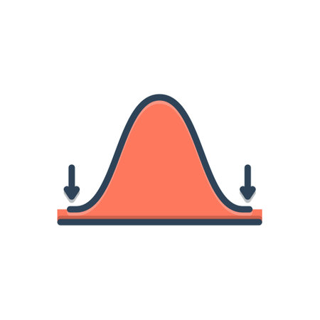 Icon for deviation,divergenceのイラスト素材