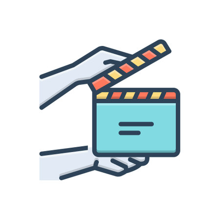 Icon for actions,movieのイラスト素材