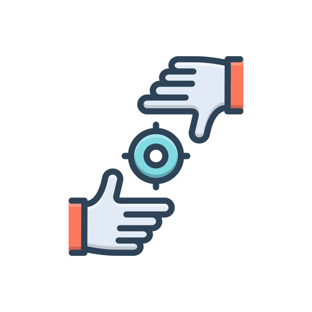 Icon for focused,centerのイラスト素材