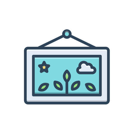Icon for framing,frameのイラスト素材