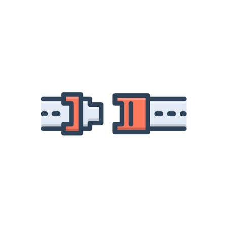 Icon for belts,seatbeltのイラスト素材