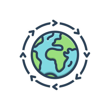 Icon for continually,worldwideのイラスト素材