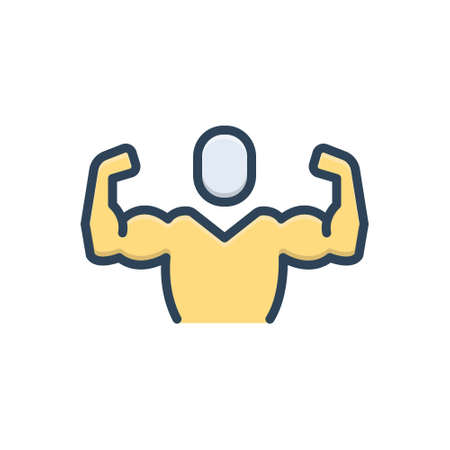 Icon for flex,armsのイラスト素材