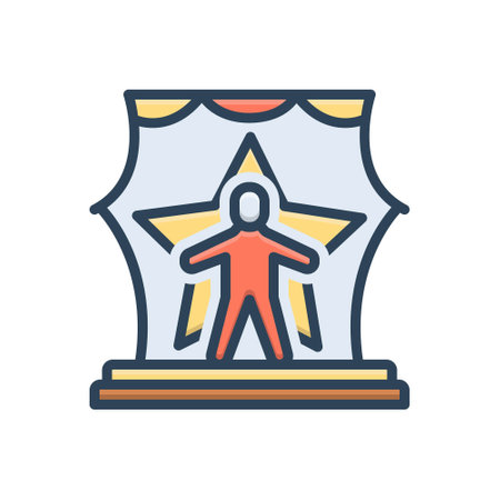 Icon for acting,performerのイラスト素材