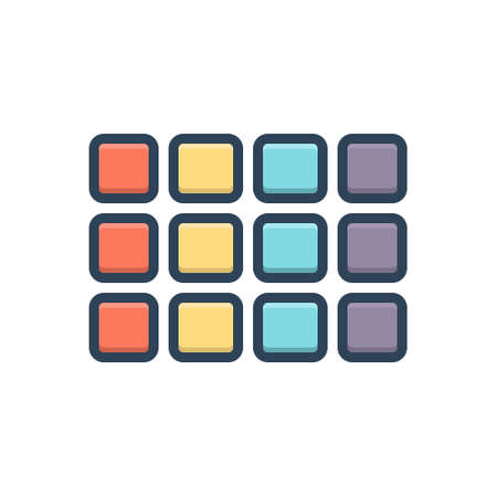 Icon for rows,lineのイラスト素材