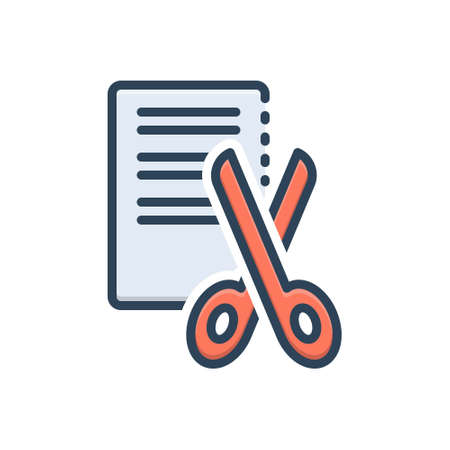 Icon for cuts,scissorのイラスト素材