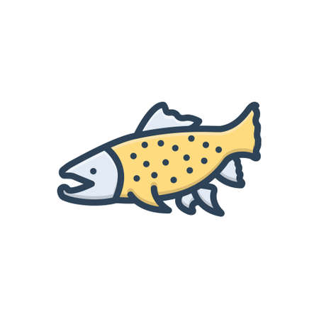 Icon for char,fishのイラスト素材