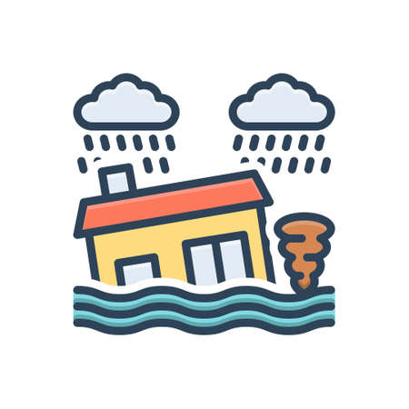 Icon for disaster,calamityのイラスト素材
