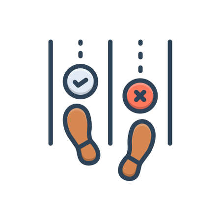 Icon for foot printのイラスト素材