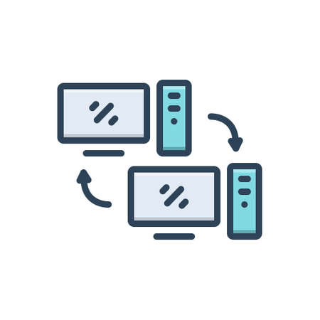 Icon for desktop,computerのイラスト素材
