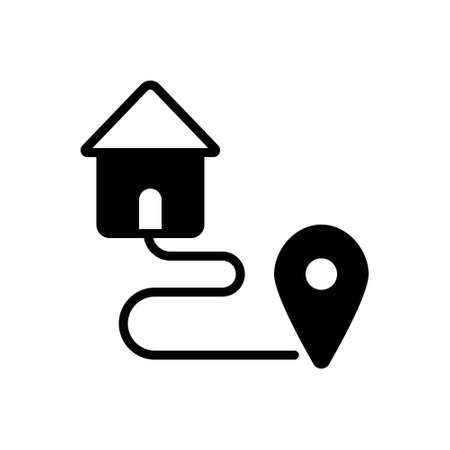 Icon for relocation,moveのイラスト素材