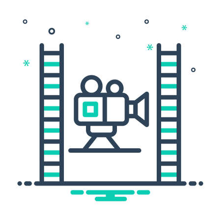 Icon for productions,videoのイラスト素材