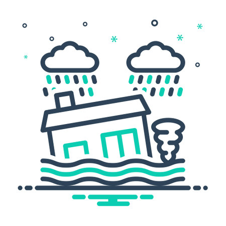Icon for disaster,calamityのイラスト素材