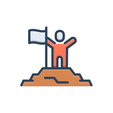 Icon for pioneer,achieverのイラスト素材