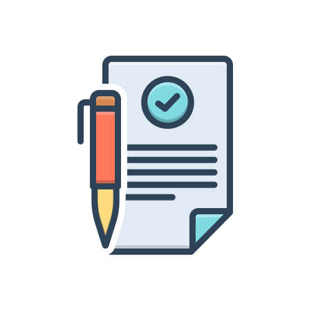 Icon for contracting,agreementのイラスト素材