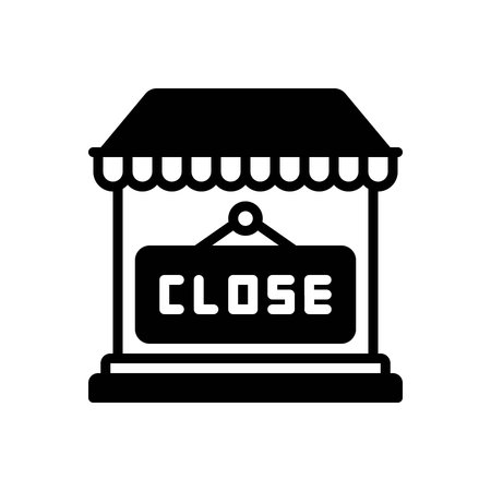Icon for closed,barredのイラスト素材