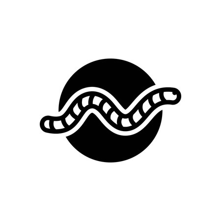 Icon for worm ,gummyのイラスト素材