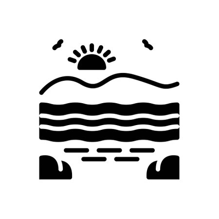 Icon for coastal,seasideのイラスト素材
