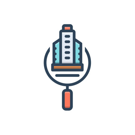 Icon for citysearch,metropolitanのイラスト素材