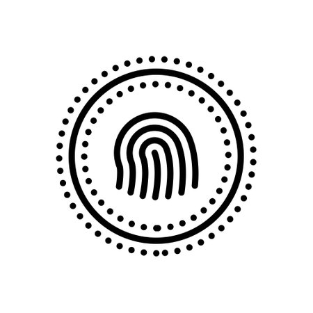 Icon for finger print,thumb markのイラスト素材