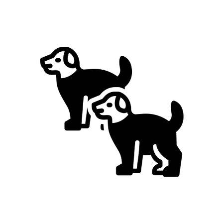 Icon for dogs,puppysのイラスト素材