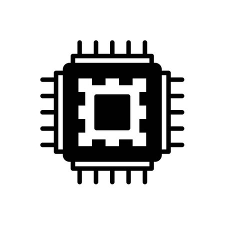 Icon for semiconductor,microprocessorのイラスト素材