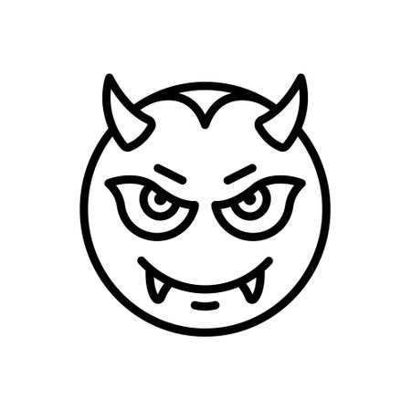 Icon for scary,intimidatingのイラスト素材