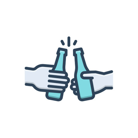 Icon for cheers,alcoholのイラスト素材
