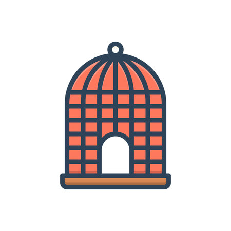 Icon for cage,birdcageのイラスト素材