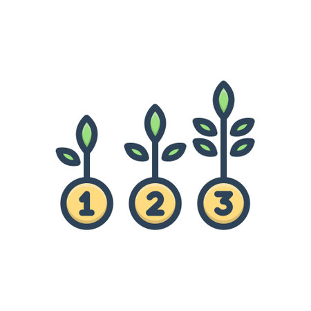 Icon for growth,progressのイラスト素材