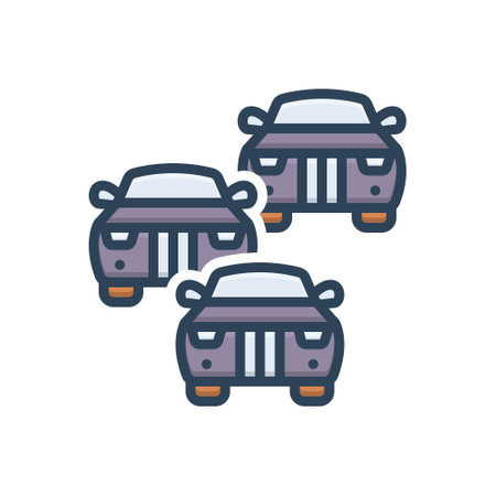 Icon for fleet carのイラスト素材