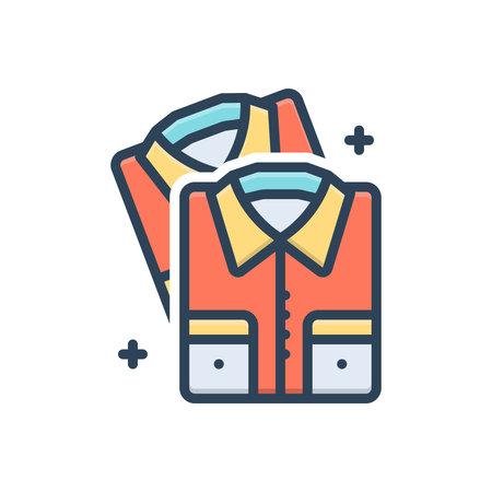 Icon for shirts. two shirtsのイラスト素材