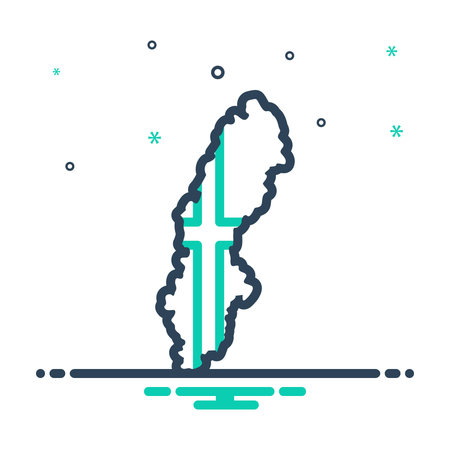 Icon for sweden,countryのイラスト素材