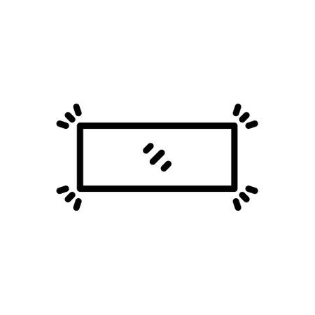 Icon for edges; borderのイラスト素材