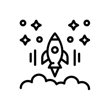 Icon for launch,rocketのイラスト素材