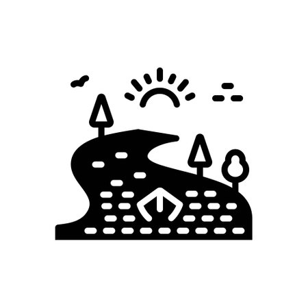 Icon for rivers,waterのイラスト素材