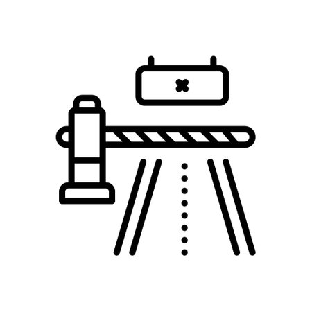 Icon for barrier,fenceのイラスト素材