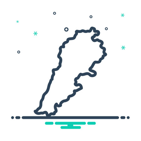 Icon for lebanon,beirutのイラスト素材
