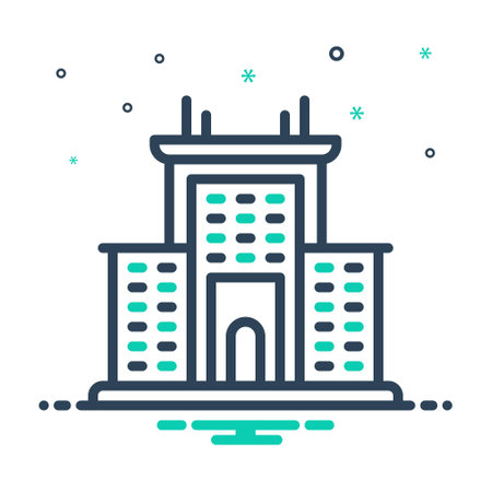 Icon for institution,organizationのイラスト素材