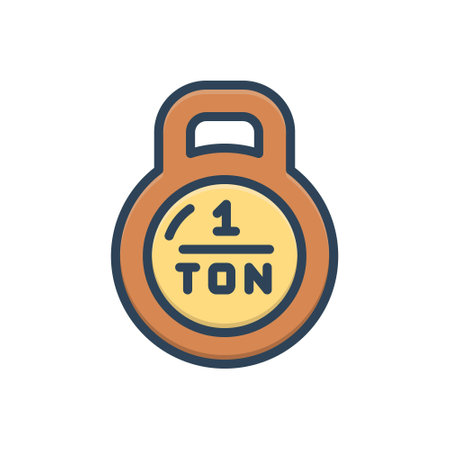 Icon for ton,tonnesのイラスト素材