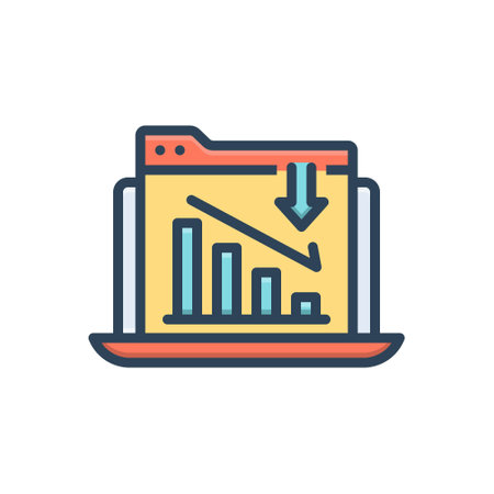 Icon for reduces,curtailのイラスト素材