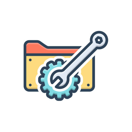 Icon for utils,spannerのイラスト素材