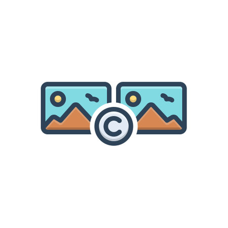 Icon for copyrighted,take over,unicode,duplicationのイラスト素材